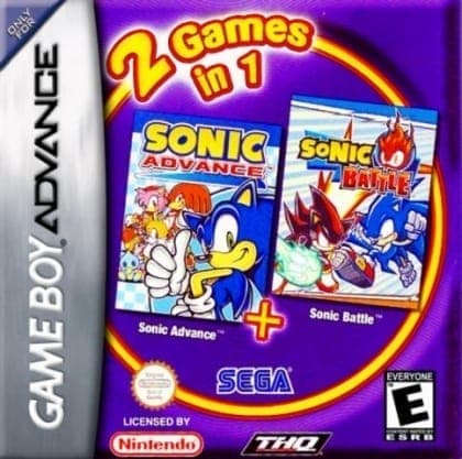 2 jogos em 1: Sonic Advance + Sonic Battle