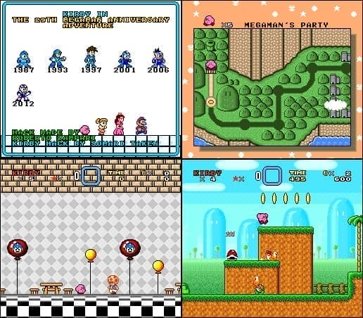 Kirby na Aventura do 29° Aniversário de Megaman