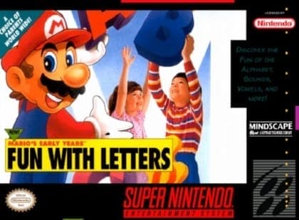Os Primeiros Anos do Mario: Diversão com Letras
